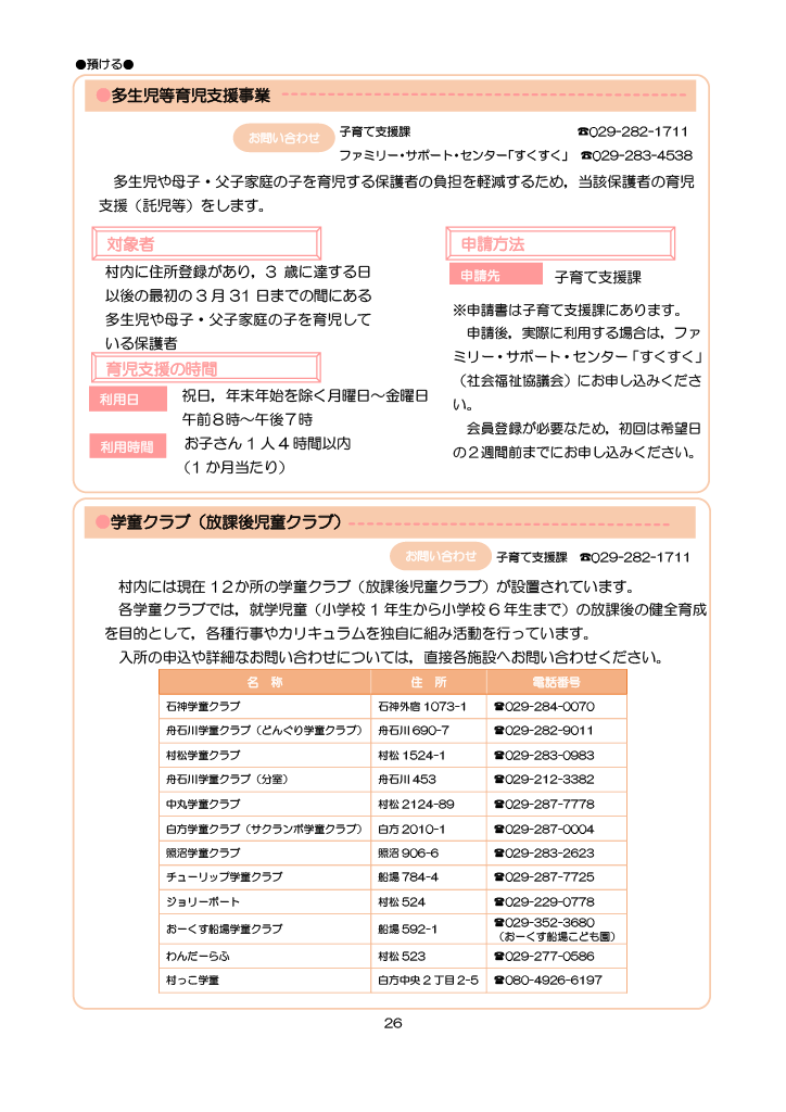 とうかい子育て総合ガイドブック ページ31