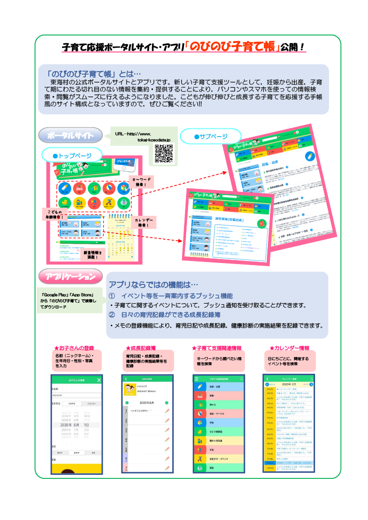 とうかい子育て総合ガイドブック ページ5