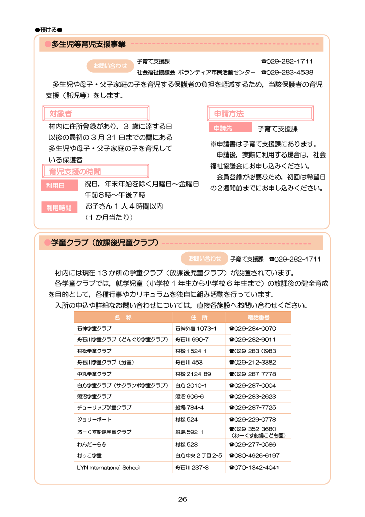 とうかい子育て総合ガイドブック ページ31
